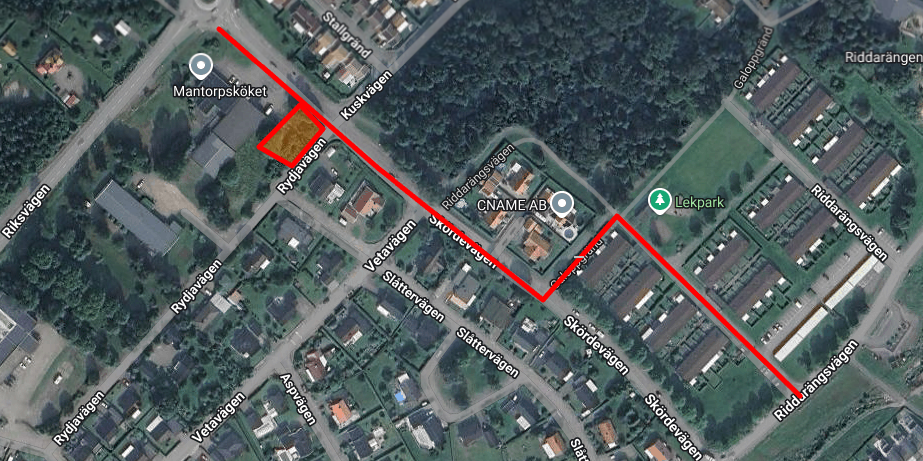 Skördevägen location